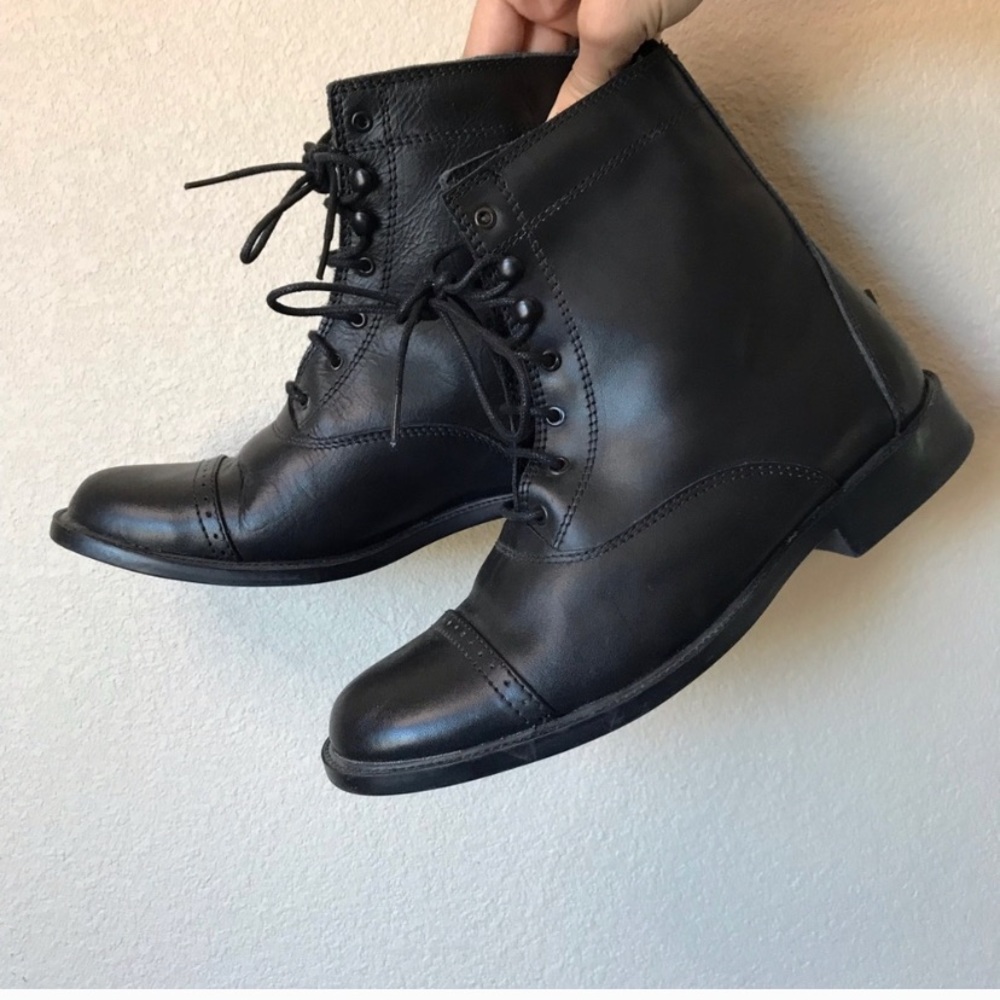 Tuff Rider Black Lace Up Paddock Boots